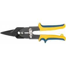 Ножницы по металлу усиленные CrNi Профи, прорезиненные ручки, прямые 260 мм (41574)