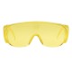 Очки защитные открытого типа, желтые, ударопрочный поликарбонат Сибртех (89157)