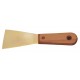 Шпатель малярный узкий 65 мм AlCu ручка деревянная искробезопасный 204C-1008, HORTZ