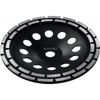 Чашка шлифовальная алмазная двухрядная Double, d 180 мм STAYER 33381-180_z02