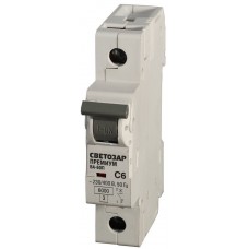 Автоматический выключатель ВА-60П, 1P, 40А, C, 6кА, Премиум СВЕТОЗАР SV-49021-40-C