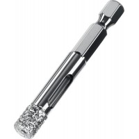 Сверло трубчатое алмазное вакуумное АВК, d 8 мм, HEX 1/4