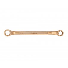 Ключ гаечный накидной двусторонний коленчатый 14х15 искробезопасный сплав BeCu 151-1415, HORTZ