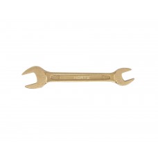Ключ гаечный рожковый двусторонний 8х10 искробезопасный сплав AlCu 146-0810, HORTZ