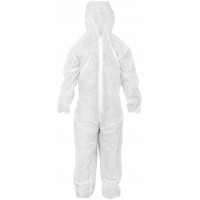 Комбинезон Спанбонд ламинированный, белый, плотность спанбонд 25 гр./м2 + полиэтилен 15 гр./м2, размер 3XL (12152)