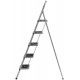 Лестница-стремянка стальная, 5 широких ступеней, Н=164 см, вес 8,2 кг (65384)