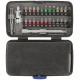 Мини-набор инструмента (биты, головки, вороток, удлинитель), 38 шт., пластиковый кейс (65000М)