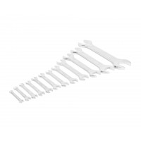 Набор ключей гаечных (рожковых) двусторонних 12 шт. (6-46) хромированных HORTZ