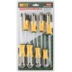Отвертки Старт, CrV сталь, прорезиненные ручки, блистер, набор 8 шт. (56033)