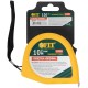 Рулетка Профи, калибр.лента, нейл.покр., магн.крючок, эласт.корпус черн-желт., двойн.стопор 10 м х 25 мм