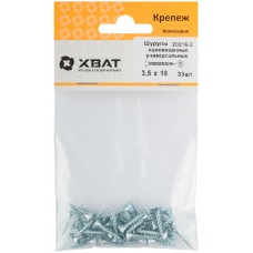 Шурупы оцинкованные, универсальные 3.5 х 16 (фасовка 33 шт) (20216-2)
