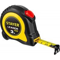 Рулетка с автостопом 3 м х 16 мм Leader Professional STAYER 3402-3