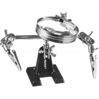 Держатель для пайки третья рука с лупой увел. линза 2Х MAXTerm STAYER 55339