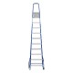 Стремянка, 10 ступеней, стальной профиль, алюминиевые ступени Сибртех (97960)