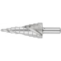 Сверло ступенчатое HSS по металлу, спиральный профиль, 9 ступеней, 4-20 мм