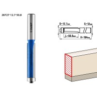 Фреза кромочная 12.7?50.8 мм с нижним подшипником хвостовик 12 мм ЗУБР Профессионал 28727-12.7-50.8