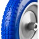 Полиуретановое колесо КПУ-1, 3.25 х 350 мм, для тачек арт. 39901, 39976, стальной диск, подшипник 16 мм ЗУБР Профессионал 39912-1