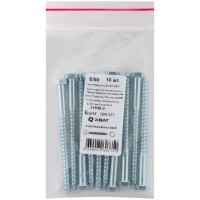 Болт сантехнический 6х80 мм DIN 571, 10 шт 31608-0