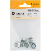 Гайка самоконтрящаяся с нейлоновой вставкой М10 DIN 985 (фасовка 6 шт.) (28710-3)