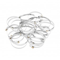 Хомуты металлические, Стандартное болтовое крепление 70-90 мм, 25 штук в упаковке, ширина 9 мм Сибртех (47570)