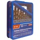 Набор сверл по металлу с кобальтом 5% в металлической коробке; 1-10 мм (через 0,5 мм), 19 шт., Cutop Profi (48-602)