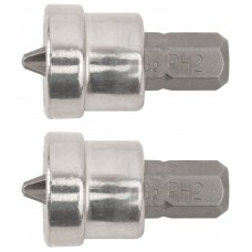 Насадки д/быстрого завинч.самор.по гипр., набор 2 шт., сталь S2 Профи, РН2 х 25 мм (15425)