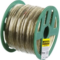 Трос стальной 2,5 мм, L 200 м, в полимерной оболочке STAYER 30410-25