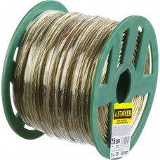Трос стальной 2,5 мм, L 200 м, в полимерной оболочке STAYER 30410-25
