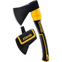 Топор кованый 600/800 г, с чехлом, 350 мм FIBERGLASS Professional STAYER 2062-06P