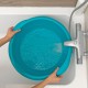Таз пластмассовый круглый 18 л, бирюзовый, Home Palisad (929865)