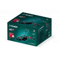 ЗУБР 40 В (2x20В), 400 мм, 2 АКБ LMS (4 Ач), газонокосилка аккумуляторная бесщеточная (ГКЛ-4040-42)