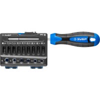 Отвертка-битодержатель с насадками Профессионал ЗУБР 25216