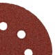 Круг абразивный на ворсовой подложке под липучку, перфорированный, P 40, 125 мм, 5 шт Matrix (73802)