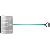 Лопата для уборки снега тротуарная стальная оцинкованная, алюминиевый черенок 500х330х1320 мм (68127)