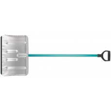 Лопата для уборки снега тротуарная стальная оцинкованная, алюминиевый черенок 500х330х1320 мм (68127)