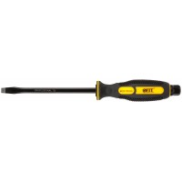 Отверткa ударная, сталь S2, шестигран.жало, боек под ключ, прорезиненная ручка, Профи 8х150 мм SL