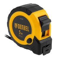 Рулетка 5м х 19мм, двухкомп. корпус, кнопка-пауза Denzel