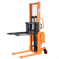 Штабелер комбинированный с ручным и электроподъемом 1,0 т 2,5 м TOR CTYC с раздвижными вилами (1040528)