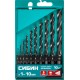 Набор сверл по металлу 10 шт (1-10 мм), быстрорежущая сталь, класс В СИБИН 29610-H10
