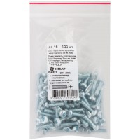 Винт с полуцилиндрич. головкой с полной резьбой оцинков. DIN 7985 4х16 100 шт Фасовка (27704-0)