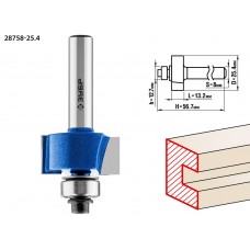 Фреза фальцевая 25.4?13 мм хвостовик 8 мм ЗУБР Профессионал 28758-25.4