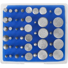 Набор алмазных мини-насадок для гравера 50 шт, хвостовик d 3 мм, Р180 ЗУБР Профессионал 33383-H50