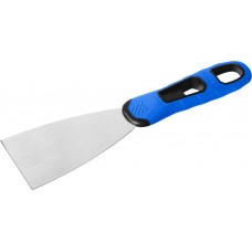 Шпатель фасадный нержавеющий 60 мм, х-образное профилированное полотно, облегченная двухкомпонентная ручка ЗУБР Профессионал 10049-06_z03