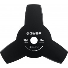 ЗУБР НТ-3, 255 мм, 3T, нож для триммера (71140)