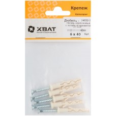 Дюбель-гвоздь нейлоновый с потайной манжетой LYT 6 х 40 UK KP (фасовка 5 шт.) (24632-3)