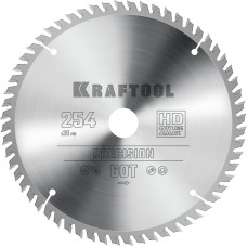 Пильный диск по дереву Precision, 254 х 30 мм, 60Т KRAFTOOL 36952-254-30
