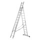 Лестница, 3 х 12 ступеней, алюминиевая, трехсекционная, Сибртех (97822)