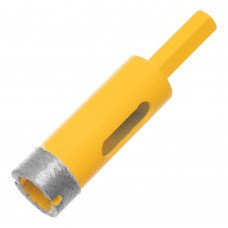 Сверло алмазное по керамограниту, 18 мм, мокрая резка, трехгранный хвостовик Denzel (72678)