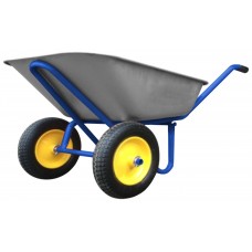 Тачка строительная двухколесная, 100 л, грузоподъемность 200 кг (77618)