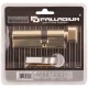 Цилиндровый механизм PALLADIUM асимметричный, 90 мм, ключ-завертка, латунь (67248)